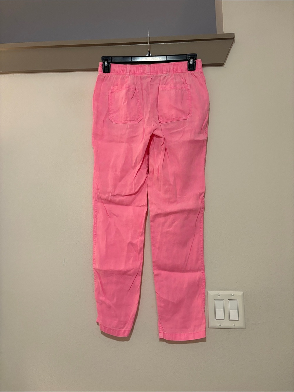 Lilly Pulitzer Taron Linen Pant in Pink SZ S VGUC - Picture 2 of 6